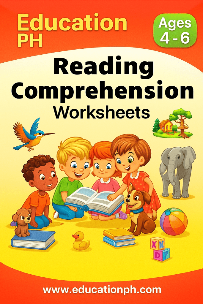Reading comprehension worksheet Education PH
